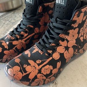 Rose Gold Floral Trainers